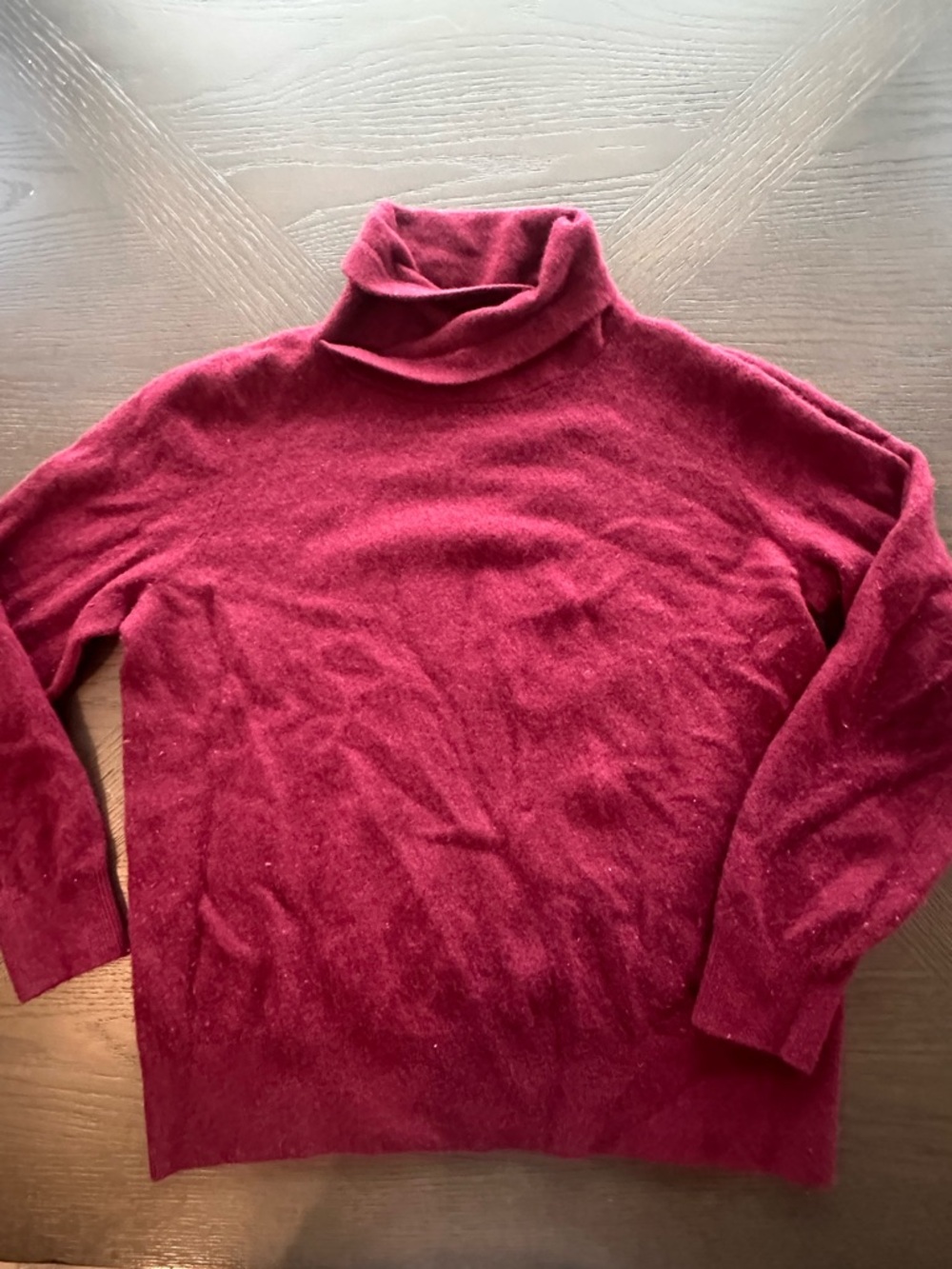 L.L. Bean Maroon Turtleneck Sweater